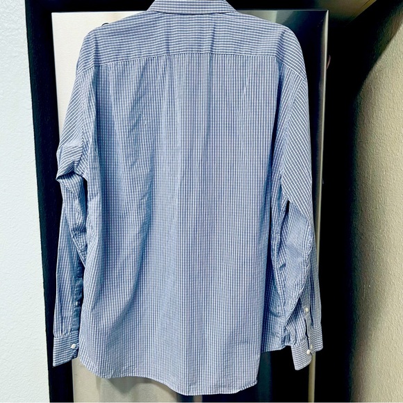 2 Ben Sherman Long Sleeve Button Down Shirts Size XL Blue & White Stripe - Picture 14 of 16